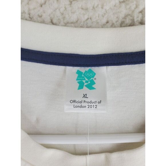 Vtg Adidas London 2012 Olympics T-shirt Men XL Red Multi Graphic SS Crewneck NWT - Picture 3 of 14